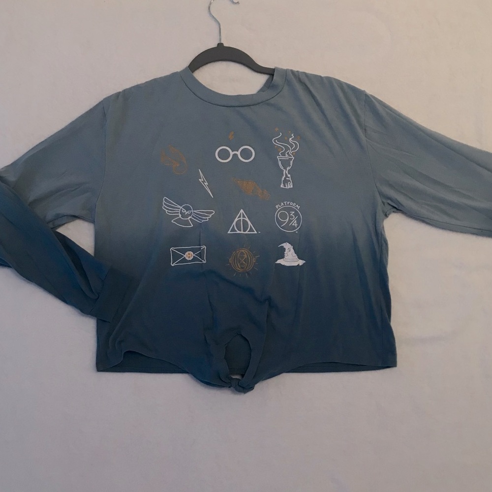 Harry Potter blue crop top